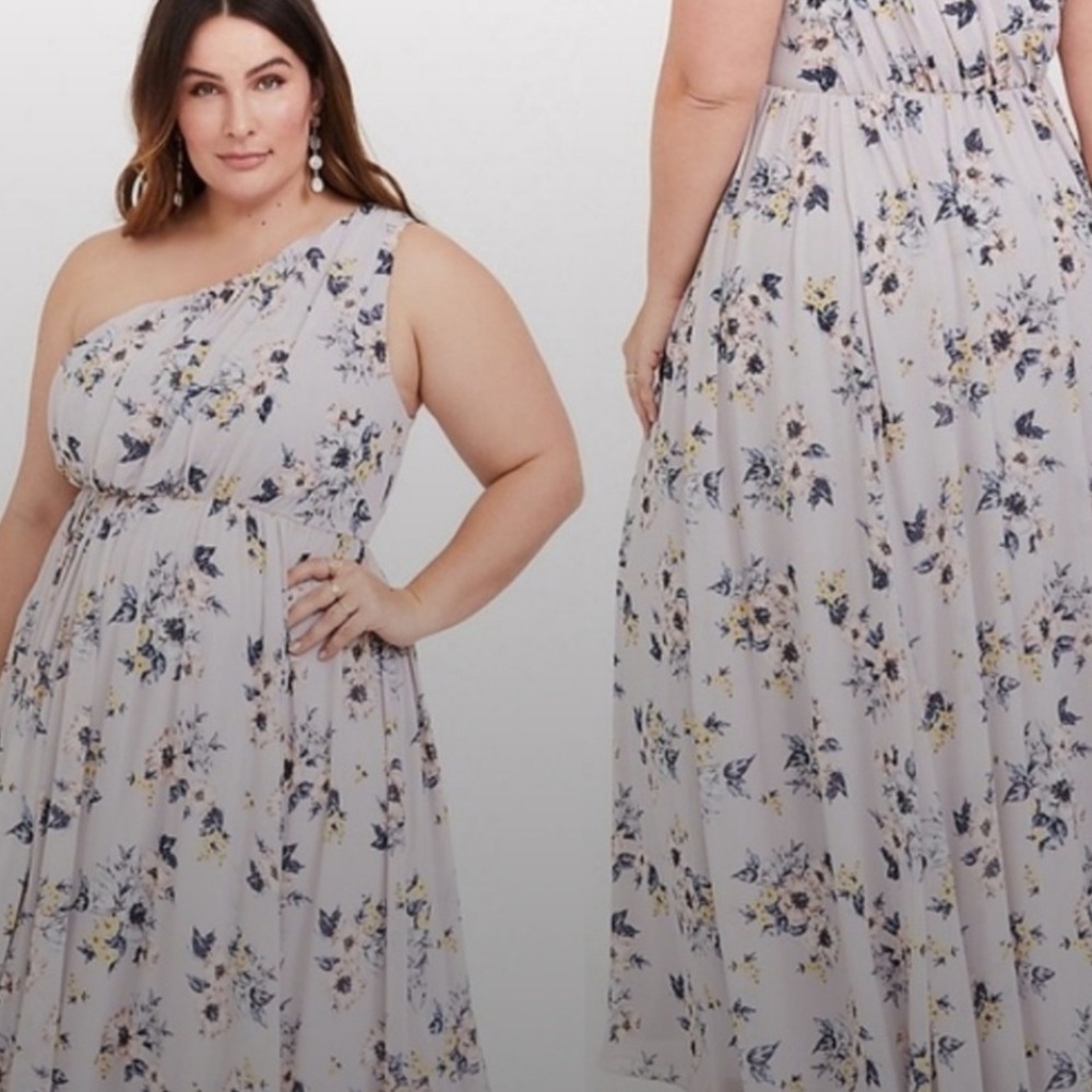 Torrid. Last photo is the style dress, but it’s different colors